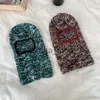 Beanie/Kafatası Kapakları Yeşil Kış Kafatasları Beanies şapka Bib Erkekler Sıcak Rüzgar Geçirmez Kapak Kadınlar Yün Eşarp Kapakları Balaclava Maskesi Gorras Bonnet Örme Şapkalar J230710