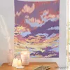 Tapestries rosa måne tapestry vägg hängande liv dröm estetik himmel älskar vit sol hem dekoration tapestry bakgrund tyg