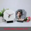 Sublimation MDF Holz Fotorahmen leere druckbare Muster mit Uhr DIY Holzschnitt Druck Weihnachtsgeschenke Großhandel AA