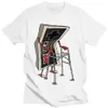 Herren T-Shirts Old School Videospiel T-Shirt Arcade 80er Retro Designer Grafik T-Shirts Streetwear 1Cotton Vintage Tees Oversize Streetwear 230710