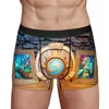 Mutande Emblema Boxer da uomo Gioco Traspirante Biancheria intima divertente Pantaloncini con stampa di alta qualità Idea regalo