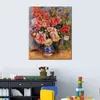 Still Life Canvas Art Roses Bouquet Pierre Auguste Renoir Paintings Handmade Modern Artwork House Decor