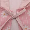 Kitchen Apron Kitchen women's apron household fashion simple cooking floral with pocket apron baking accessories R230707