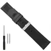 Watch Bands 24mm Silicone Rubber Band Soft Black Strap Mens Fashion Casual Bracelet Triangle Tale Sports Style