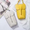 Designer ko baby mini elefant söt axel messenger väska kvinnliga flickor mode äkta läder mjuk liten korttelefon handväska