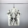 2LUXURY Designers Shirts Men's Fashion Tiger Letter V silk bowling shirt Casual Shirts Men Slim Fit Short Sleeve Dress Shirt M-3XL#908