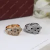 Designer Anneaux Diamant De Luxe Amour Bijoux Bague Bagues De Fiançailles pour Femmes Hommes Or Mode Anneau Tête D'animal