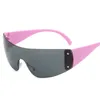 Child Cute One Piece Rimless Frame Sunglasses Children Kids Fashion Boys Girls UV400 Protection Vinatge Eyewear SG697