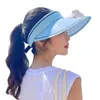 Chapeaux à large bord Chapeau de soleil d'été avec ventilateur de charge USB Haut vide pour la Saint-Valentin