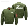 Men's Jackets 2022 New DJI Drones Pilots Spring Autumn Winter Military Outdoor Ma1 Bomber Jacket Man Coats Jacket Zipper Jackets for Men HKD230710