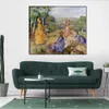 Impresjonistyczne płótno dziewczyny grające Battledore Pierre Auguste Renoir malarstwo ręcznie nowoczesne krajobrazy hotele wystrój pokoju