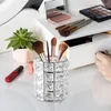 Storage Boxes Crystal Makeup Brush Holder Europe Metal Organizer Cup For Dressing Table Home Desktop Offices