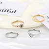 Trouwringen Trendy Roestvrij Staal Fijne Ring Sieraden Witte Hart Opalen Bruids Engagement Voor Vrouwen 230710