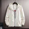 Herren Jacken Mit Kapuze Sommer Windjacke Männer Frauen Dünne Jacken Sonnenschutz Kleidung Kurze Sonnenmantel Lose Sportbekleidung Plus Größe Top 7XL 230710