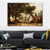 High Quality George Stubbs Painting Horse Canvas Art The Melbourne Millbank Families Handmade Classical Landscape Artwork