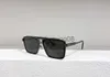 Occhiali da sole Evidence Metal Square Occhiali da sole Black Gold / Dark Grey Uomo Occhiali Shades Occhiali da sole UV400 Eyewear with Box x0710