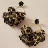 Stud moda Sexy leopardo grande Dop pendientes para mujer moda bonita planta flores aleación Metal cuelga Bohemia pendiente joyería 230710