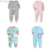 Rompertjes Pasgeboren baby Jongenskleding Cartoon Unisex Lange mouw Lange mouw Lange mouw Pasgeboren baby Meisjes Wol Eendelig jumpsuit Winter Pyjama Rits Z230710