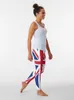 Pantalones activos Reino Unido bandera nacional Union Jack Gran Bretaña Leggings leggins para mujer Fitness mujer