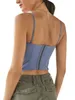 Canotte da donna Camis Donna Sexy Halter Neck Bustier Senza spalline Y2K Backless Tie Up Summer Slim Fit canotte cami Clubwear 230710