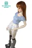 Poupées Convient 5860CM 13 BJD SD DD vêtements jouets Ball Jointed Doll cadeau Mode Denim pantalon Chemise à carreaux 230710