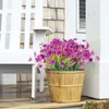 Decorative Flowers 1PCS Violet Dancing Orchid Outdoor Anti UV Decoration Green Plant Engineering Ornament Simulation Flower Wedding