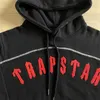 Męskie dresy dresowe męskie bluzy bluzy xy Trapstar Tracksuit Arch Panel Red Letters Najwyższej jakości haftowane bluza z kapturem spodnie UK London High Str J