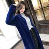 Women's Knits Imitation Mink Knitted Cardigan Mid-Length Loose Spring And Autumn Sweater Coat