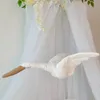 Bonecas de pelúcia INS estilo nórdico para pendurar na parede do bebê, cisne, animal de pelúcia, brinquedo de pelúcia, cabide para cama, presente para crianças, berçário, decoração de quarto, Po 230707