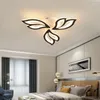 Chandeliers FANPINFANDO Modern Led For Bedroom Black/White Dining Room Kitchen Lamp Acrylic Indoor Lighting Fixtures