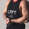 Męskie podkoszulki LYFT Workout Gym Mens Tank Top Muscle Slim Fitness Koszulka bez rękawów Odzież sportowa Mężczyźni Tank Kulturystyka Podkoszulki Bawełniana kamizelka 230710