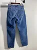 Damen Jeans Hohe Taille Blaue Frauen Reißverschluss Vintage Lose Allgleiches Weibliche Mode Denim Lange Hosen Frühling Herbst