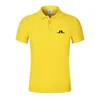 Polos Masculinos Summer Men Golf Shirt J Lindeberg Wear Casual Manga Curta Respirável Polo Top 230710