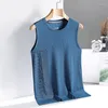 Men's Tank Tops Short Sleeve Vest For 2023 Summer Black Whtie Tshirt GYM Top Tees Fashion Clothes OverSize 3XL O NECK