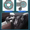 Ventiladores elétricos 12V / 24V Auto Rear Seat Neck Cooler Ventilador de carregamento USB Ventilador de resfriamento Rotação de 360 ​​graus Dual Head Seat Back Ventilador de ar elétrico