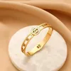 Bangle Fashion Classic 4/four Leaf Clover Charm Bracelets Bangle Chain Gold Titanium Steel Women Girl Mother'jewelry Gifts 2024 Bracelet Designer Gift Jewelry