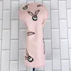 Other Golf Products Pink Colors Rabbit Golf Club Wood Headcovers Driver Fairway Woods Hybrid Cover Golf Club Head Protective And Putter Cover 230707