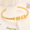 Bracciale di fascia alta Designer di marca Bracciale con lettere Famose donne Bracciali placcati in oro 18 carati Bracciale in acciaio inossidabile non sbiadisce mai Cristallo intarsiato J