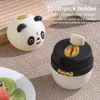 Chopsticks Panda Toothpick Holder Push-Style Large Capacity Container Stand Home Kitchen Tableware Decorative Accessory