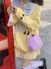 Jupes 2023 été Y2k fée gâteau Mini japonais Harajuku filles gothique doux Kawaii jaune robe de bal plissé court