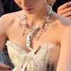 Подвесные ожерелья y2k ювелирные украшения поперечное звездное ожерелье Moon Pearl Choker Винтажный аксессуар Diy для женщин корейская мода