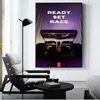 80 s Néon Jdm Voiture Toile Peinture Affiche Esthétique Décoration Golf Imprime Des Photos Pour Mur Art Anime Voitures Ville Kawaii Chambre Décor Garçons Chambre w06