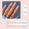 Faux Ongles Arrivée Main Perle Acrylique Presse Sur Colle Avec 24 Pièces Dans Une Boîte