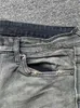 Ksubi Jeans Homme Printemps/été Lavé Vieux Trou Trou Jeans Slim Fit Élastique Pantstewq