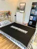Blankets Soft Sofa Blanket With Japanese Style Black White Neighborhood Design for Indoor and Outdoor Use Bed Plaid Omori Bedspread the T230710