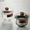 Wine Glasses Glass Teapot Teacup Kettle Kungfu Tea Set Cover Bowl Making Utensil Tools Teaware Pot and Cup Sets 230710