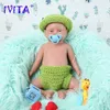 Lalki IVITA WB1502 cm 3800g realistyczne silikonowe Reborn Boy laleczka bobas realistyczne całe ciało Brinquedo oczy otwarte zabawki dla dzieci 230710