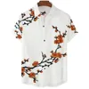 Chemises habillées pour hommes Chemise à fleurs Chemise hawaïenne Hommes Vêtements Lâche Respirant Chemises pour hommes Été Homme Chemise Rue Casual Manches Courtes Tops 5xl 230710