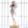 Action Toy Figures 18CM Anime Figure Shining Blade Sexy Swimsuit Beach Standing Model Undressable Princess Static Decoration Toy