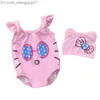 Two-Pieces Unisex Baby Beach Swimwear Newborn Baby New Fruit Little Girl Boy Swimwear Toddler Shower Set of 2 New Clothes Z230710